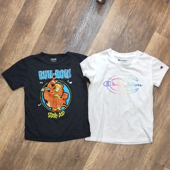 Champion Black Scooby-Doo Tee and White Logo Tee - Picture 5 of 5